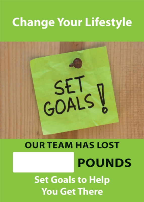 CHANGE YOUR LIFESTYLE SET GOALS! OUR TEAM HAS LOST #### POUNDS SET GOALS TO HELP YOU GET THERE