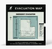 Emergency Evacuation Signs Map Holders: In Case Of Emergency