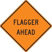 Safety Sign: Flagger Ahead