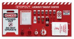 6-Padlock STOPOUT® Standard Lockout Centers - Combo Kit