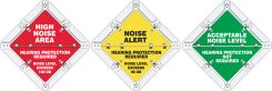 Status Alert Flip-Plac™ Sign: High Noise Area/Noise Alert/Acceptable Noise Levels