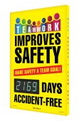 Digi-Day® Electronic Safety Scoreboards: Teamwork Improve Safety - Make Safety A Team Goal