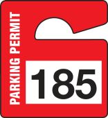 Parking Permit: Small Vertical Hanging Parking Permit