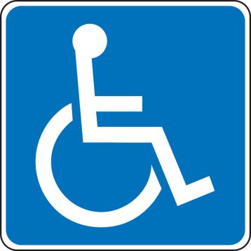 International Symbol of Access) Parking Sign FRA230