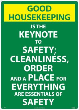 GOOD HOUSEKEEPING PRINCIPLES SIGN (WS3)