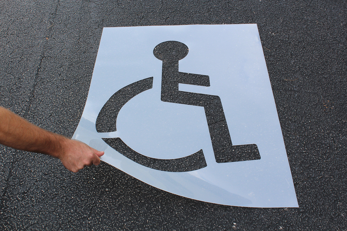 Handicapped Parking Symbol Stencil FMS258