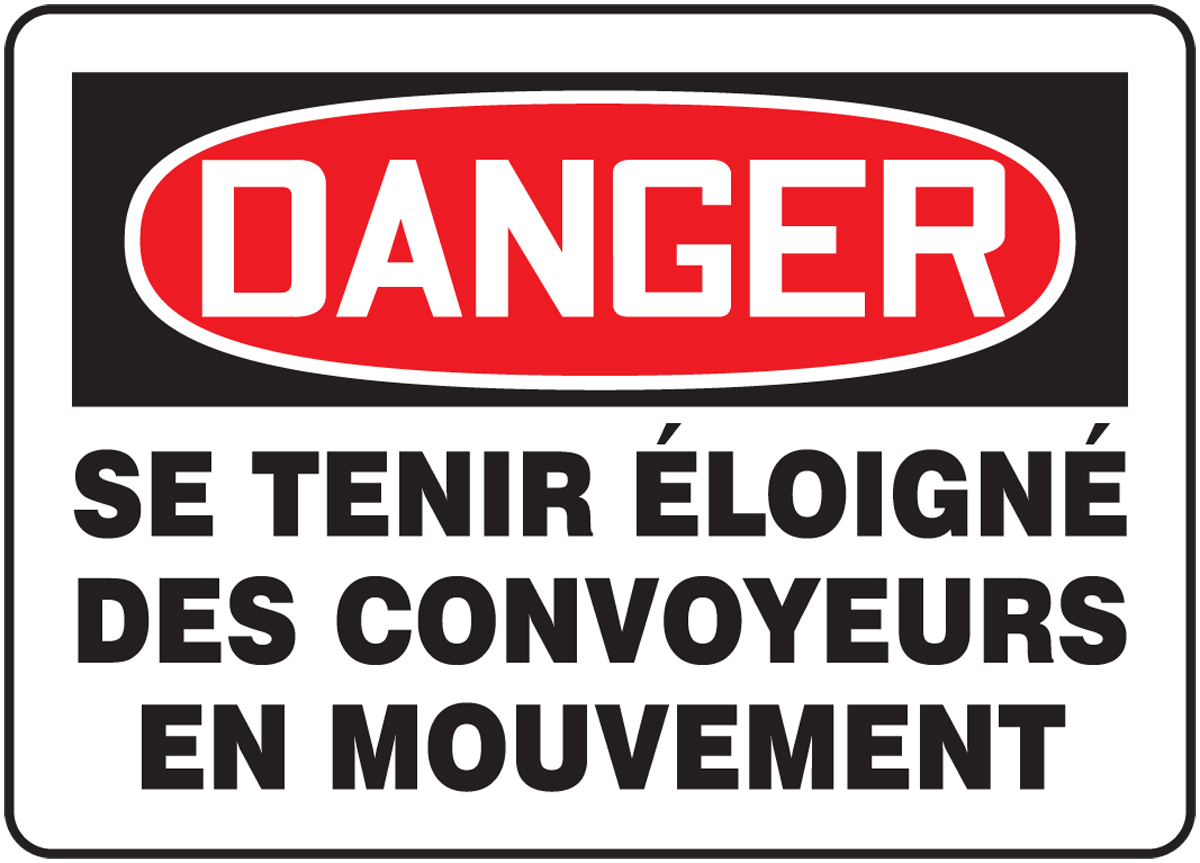 BILINGUAL FRENCH SIGN – EQUIPMENT ()