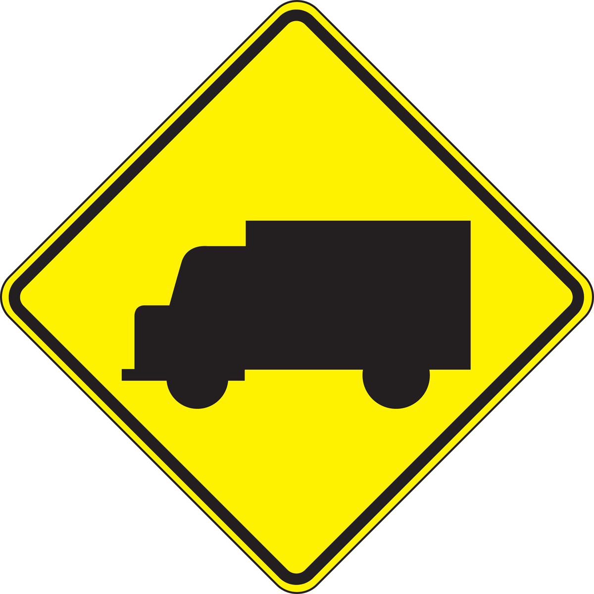 Crossing Sign: Truck (Symbol) (FRW456RA)