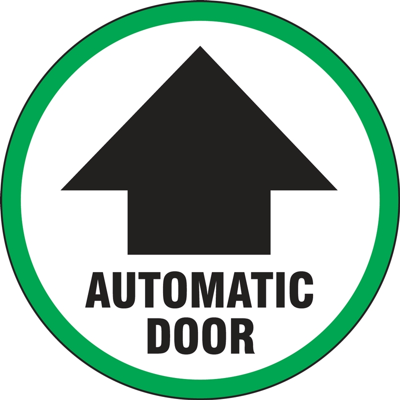 Automatic Door Double-Sided Door Decals LADM201