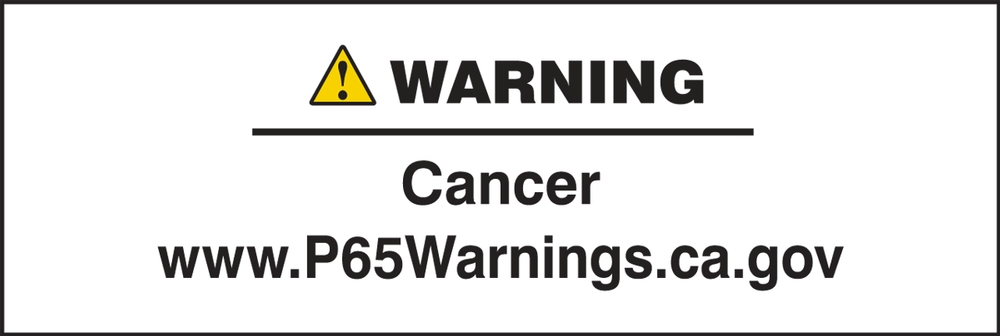 Prop 65 Label: Cancer (LCAW620PSK)