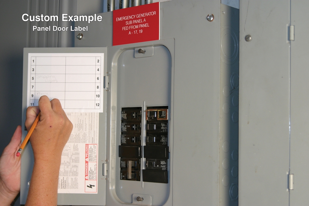 Custom Safety Label Circuit Breaker Label LCB555 