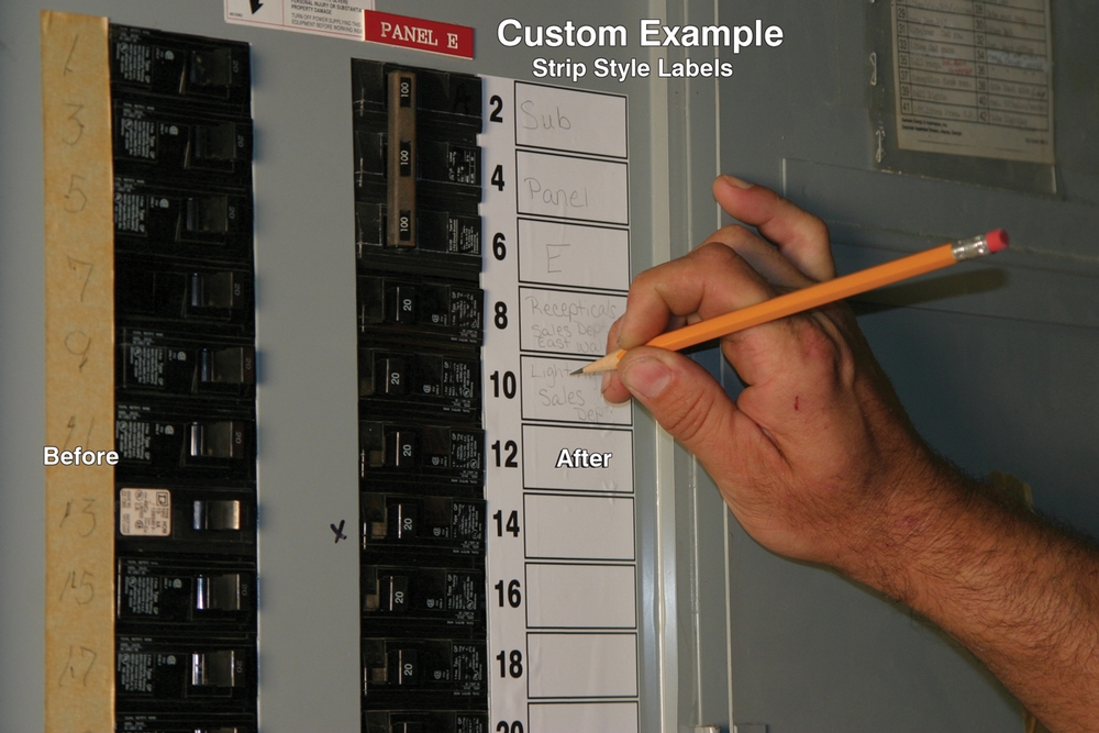 Custom Safety Label Circuit Breaker Label (LCB555)