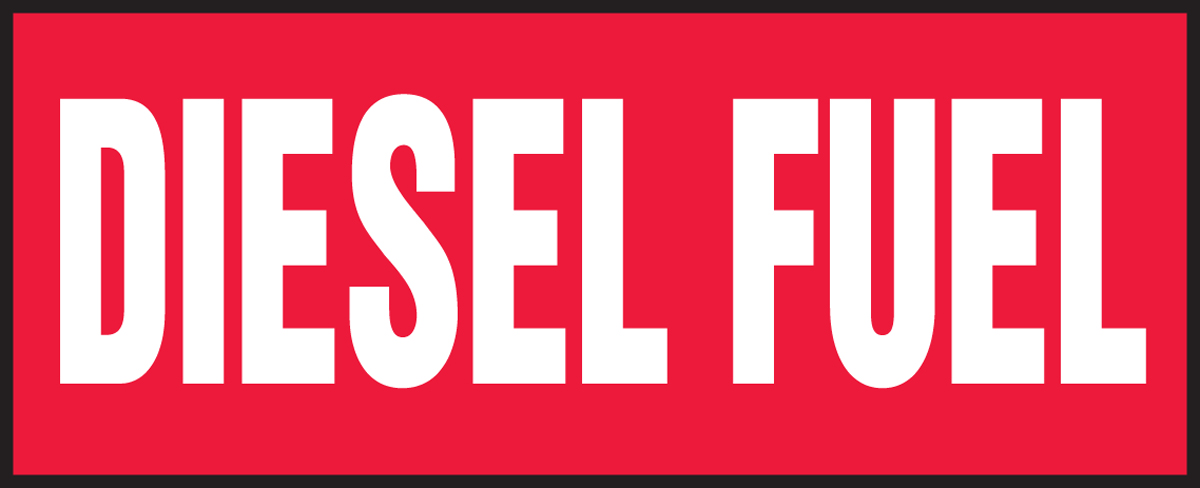 Diesel Fuel Safety Label LCHL503