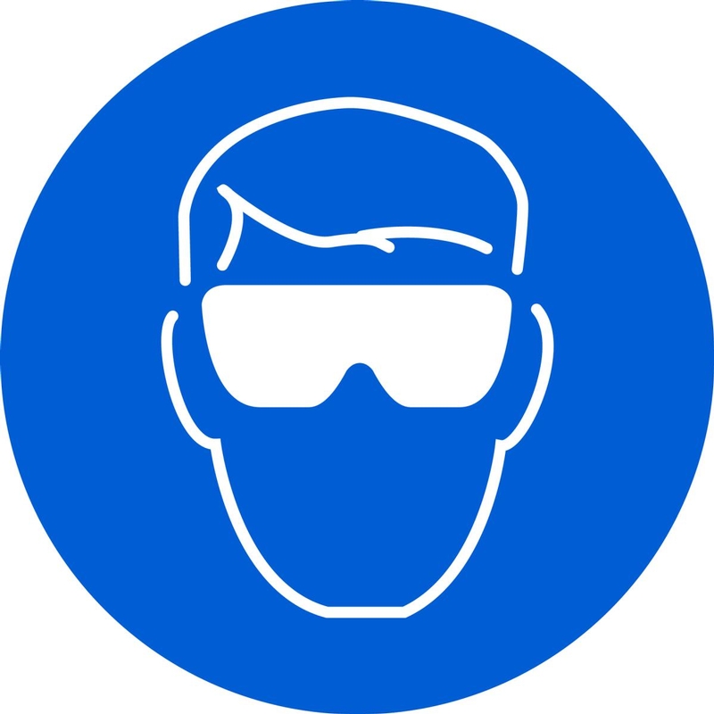Wear Eye Protection ISO Safety Sign MISO100