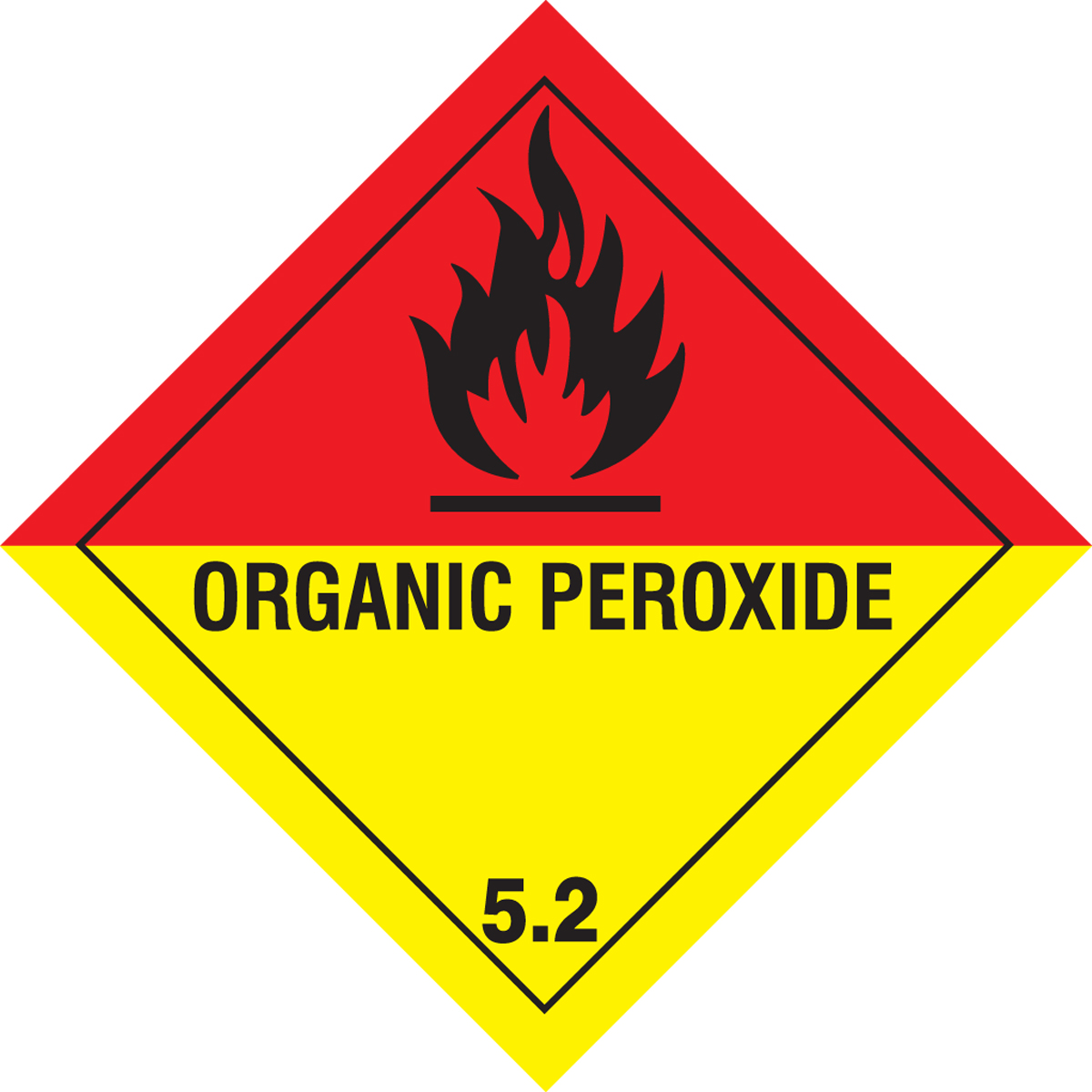 Dot Shipping Labels Hazard Class Organic Peroxide Msl Ps