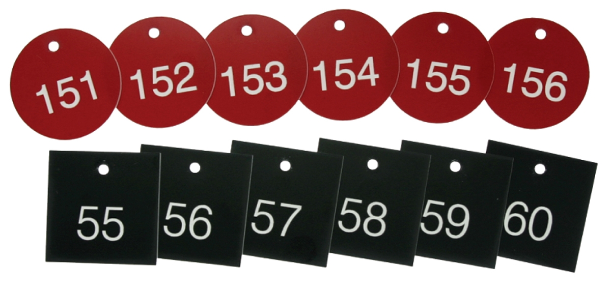 Accu-Ply™ Engraved Numbered Plastic Tags TDG361