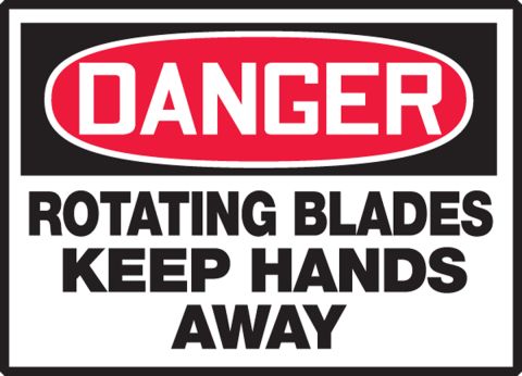 Do Not Use Blades to Open International Safe Handling Warning Stickers