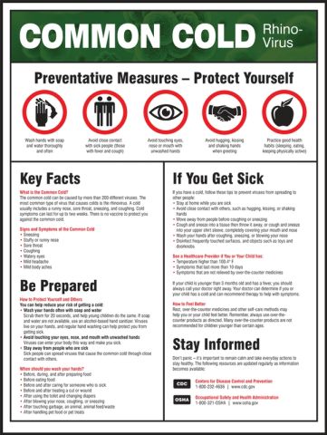 Facts about the common cold Poster for Sale by Murray-Mint